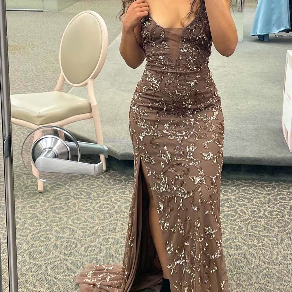 Neutral Tone Prom Dress